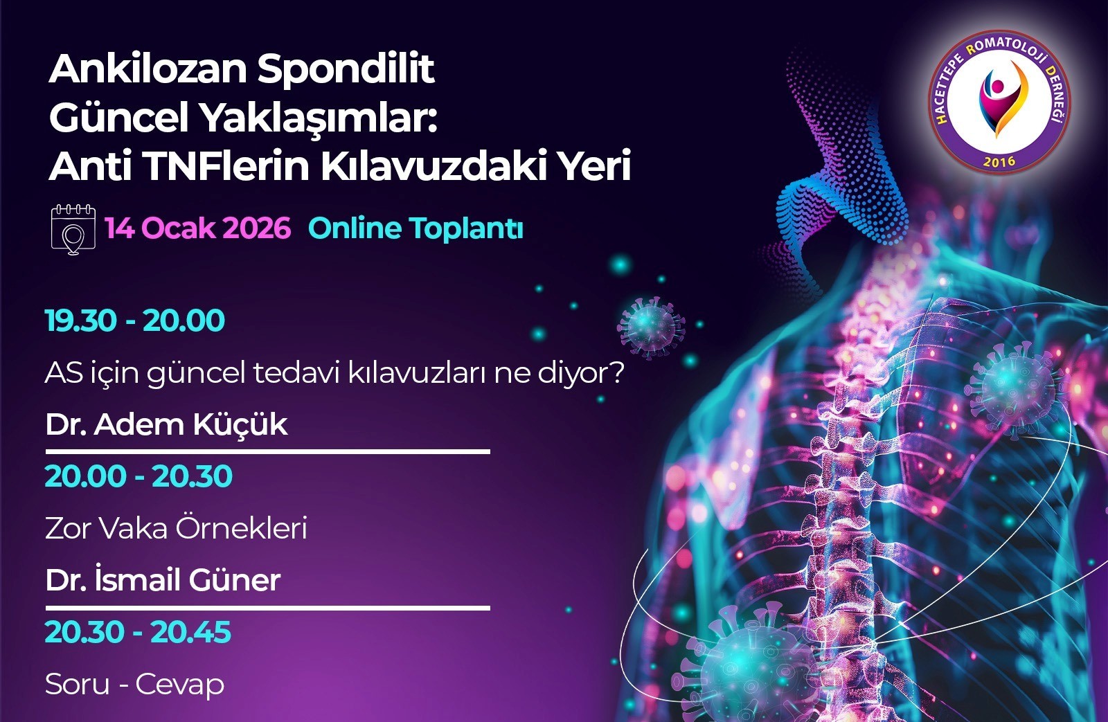Ankilozan Spondilit Güncel Yaklaşımlar: Anti TNFlerin Kılavuzdaki Yeri